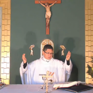 Participamos de misa por las familias